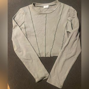 Long sleeve crop